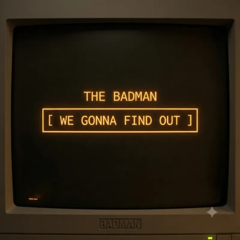 We Gonna Find Out by The BADMAN – cover art