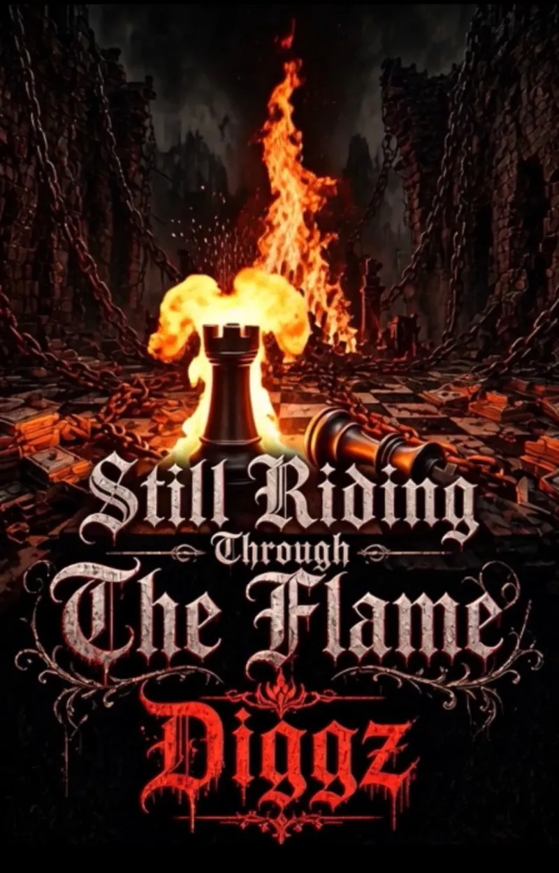 Still riding through the flame by Diggz – cover art